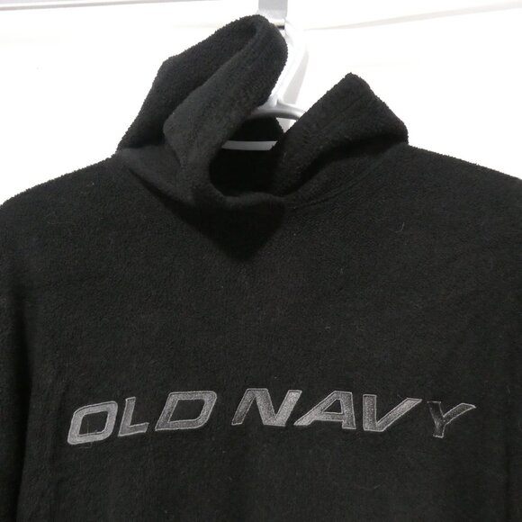 OLD NAVY | large | Black Old Navy Fleece Pullover Hoodie | Kangaroo Pocket - Picture 1 of 16